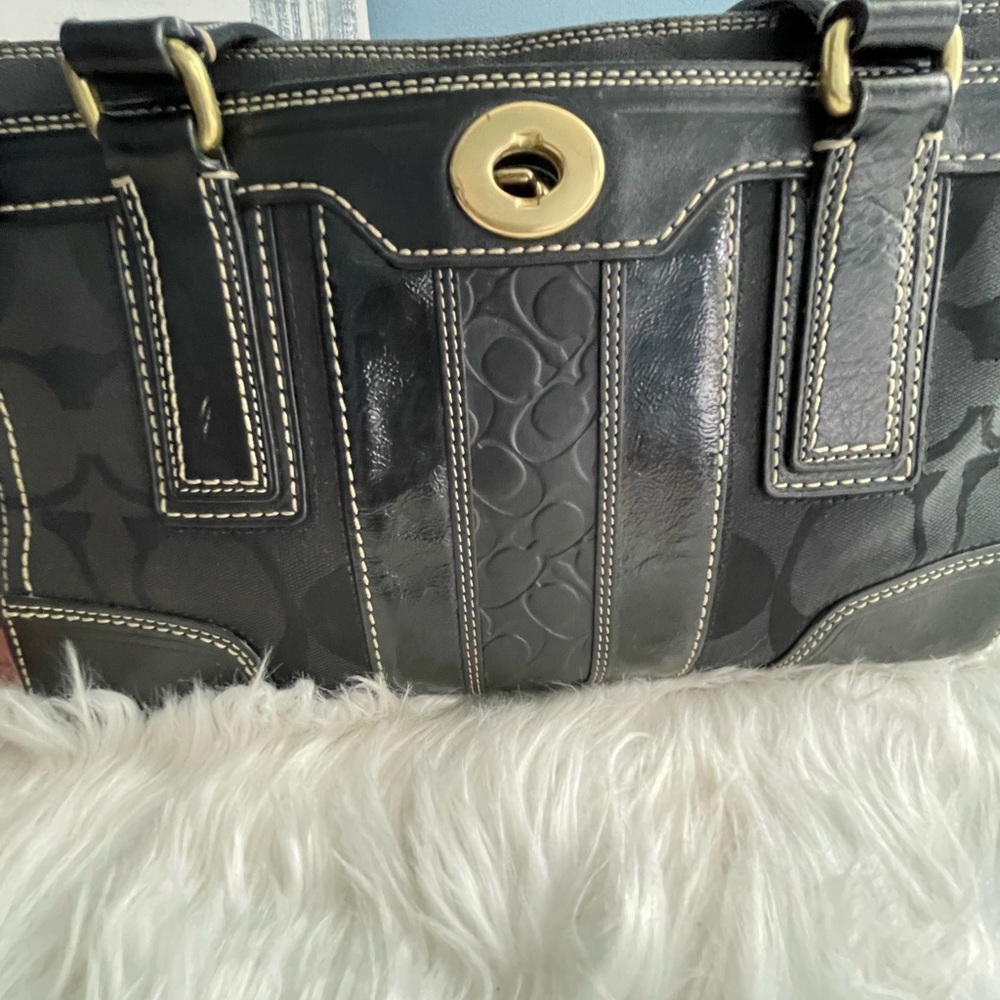 - ✨ COACH HAMPTON SIGNATURE BAG! Vintage - Picture 9 of 11